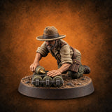 Reload Faster, Aim Truer Human Bearded Soldier B — painted concept preview (miniature supplied unpainted)
