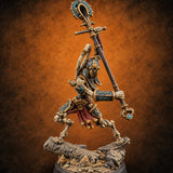 Ankh Raised, Bones Rattled Skeleton Ankh Warrior B — painted concept preview (miniature supplied unpainted)