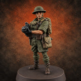 Sweeping the Perimeter Human Bullpup Rifleman D — painted concept preview (miniature supplied unpainted)