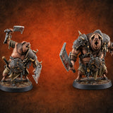 Meaner Than They Look Swinefolk Warriors — painted concept preview (miniature supplied unpainted)