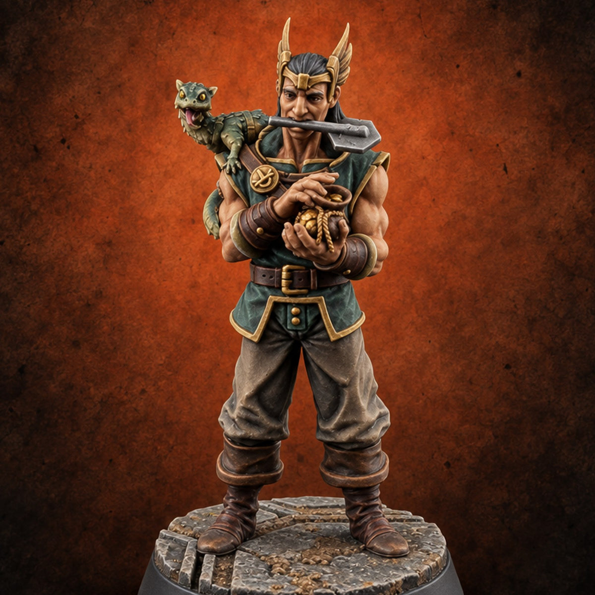 Everyone Wanted This Lot Auction Bidder E — painted concept preview (miniature supplied unpainted)