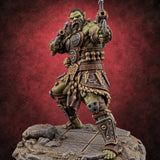 Fur Kilts Orc Berserker B — painted concept preview (miniature supplied unpainted)