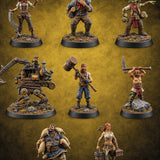 Permits Pending, Work Begins Human and Goblin Construction Crew — painted concept preview (miniature supplied unpainted)