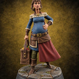 Market Day Crowd Human Townsperson D — painted concept preview (miniature supplied unpainted)