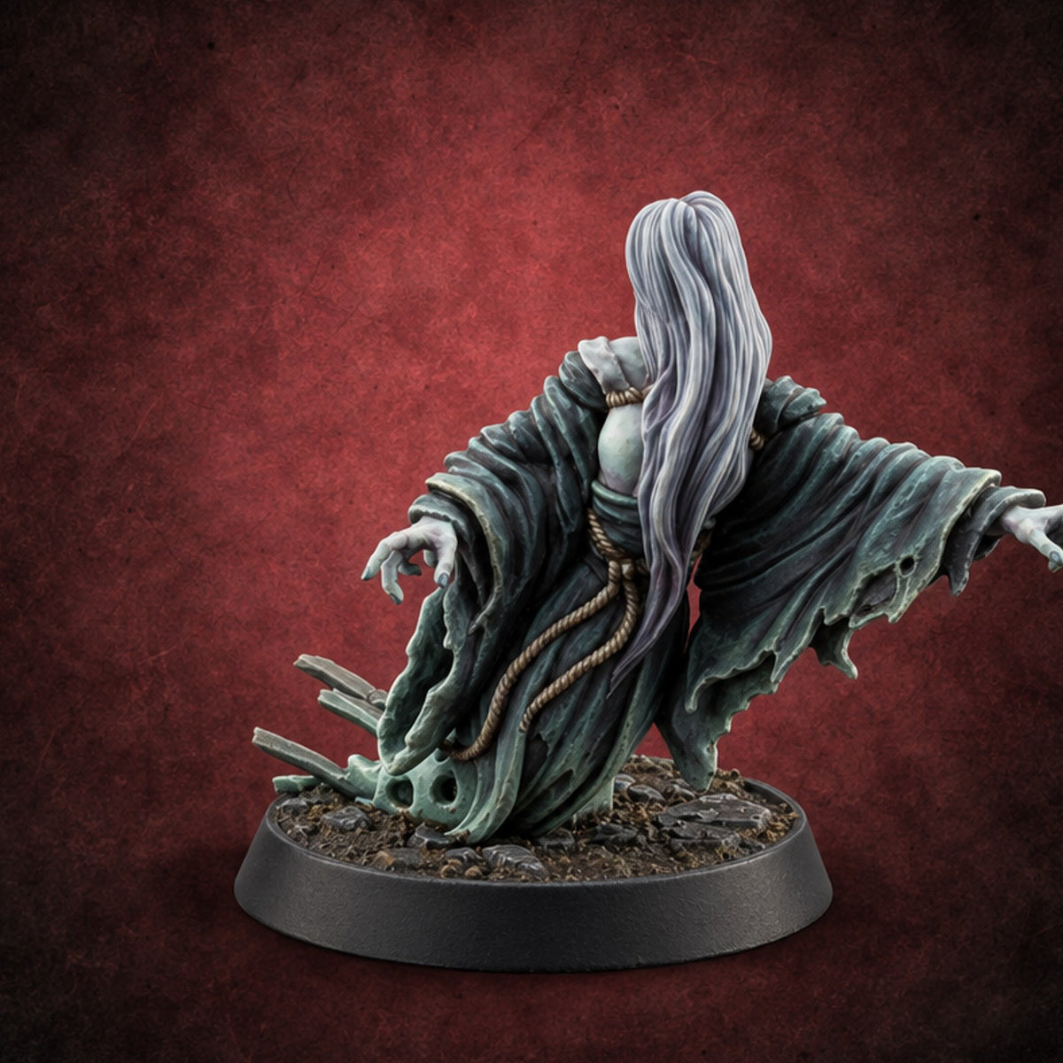 Hair Down, Grudge Up Banshee Spirit E — painted concept preview (miniature supplied unpainted)