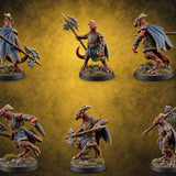Nobody Passes Unchallenged Dragonborn Sentinels — painted concept preview (miniature supplied unpainted)
