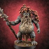The Mushrooms Moved In Rent-Free Troll Spear Warrior — painted concept preview (miniature supplied unpainted)