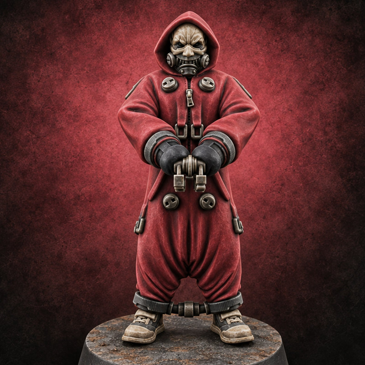 Matching Onesies Hooded Jumpsuit Civilian B — painted concept preview (miniature supplied unpainted)