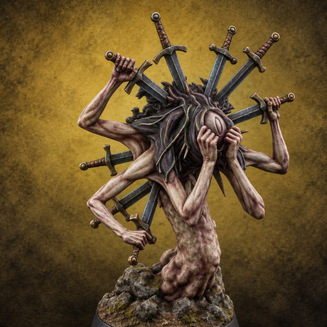 All Blades Drawn Tormentor Hecatoncheir A Miniature for Dungeons and Dragons, Pathfinder or other TTRPGs