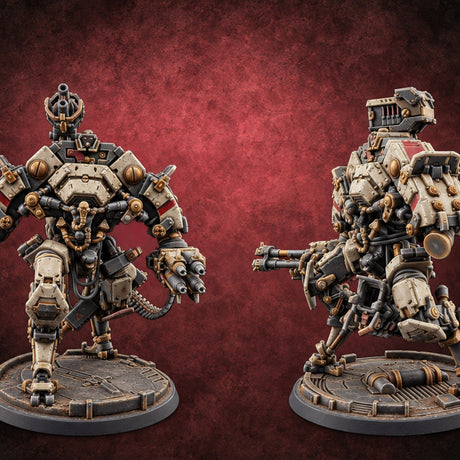 Not Here to Negotiate Warforged Heavy Gun Automatons — painted concept preview (miniature supplied unpainted)