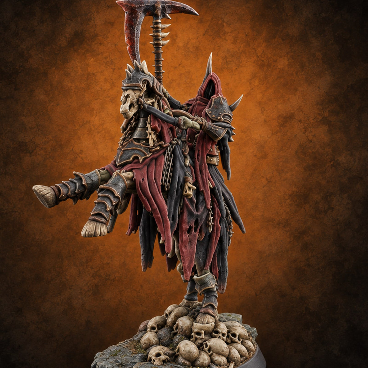 Rein of Terror Wraith Scythe Rider — painted concept preview (miniature supplied unpainted)
