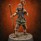 Market Day Crowd Human Townsperson A — painted concept preview (miniature supplied unpainted)