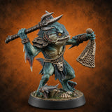 Madness Comes in Shoals Kuo-toa Tide Raider F — painted concept preview (miniature supplied unpainted)
