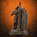Holding the Line Myrmidon Shieldbearer A — painted concept preview (miniature supplied unpainted)