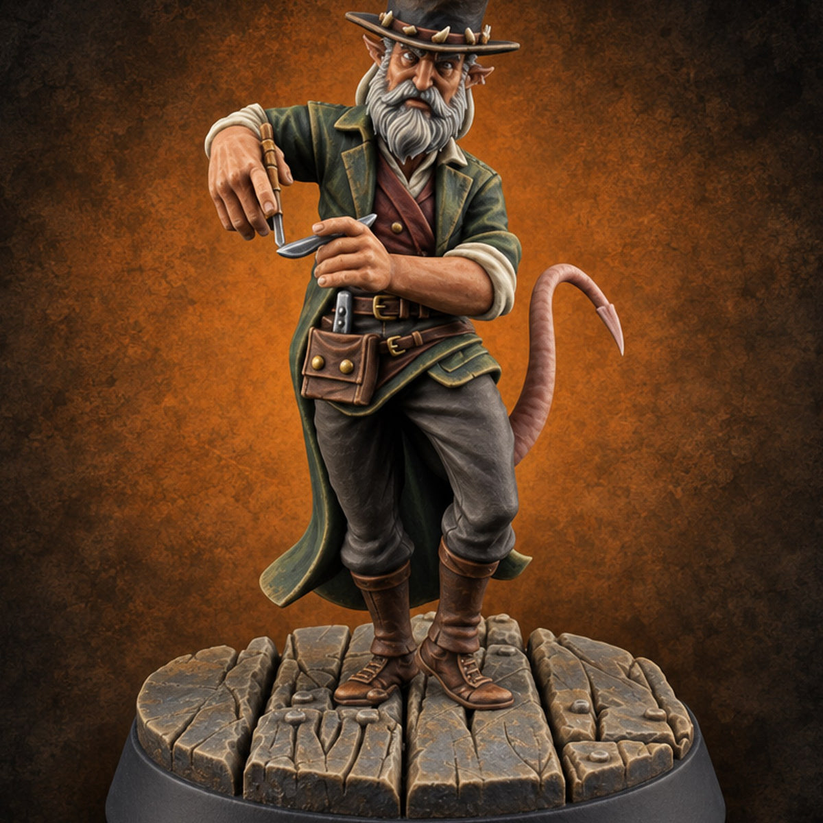 This Won't Hurt a Bit Human Dental Office Character D — painted concept preview (miniature supplied unpainted)