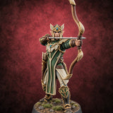 Winged Crowns, Steady Draw Elf Archer D — painted concept preview (miniature supplied unpainted)