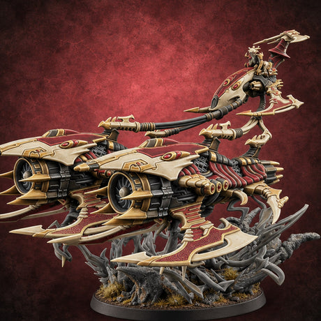 Tail Rider Holds On Animated Object Hover Raider — painted concept preview (miniature supplied unpainted)