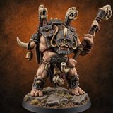 The March Begins with a Roar Ogre Warchanter E — painted concept preview (miniature supplied unpainted)