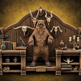Stuffed Bears Wooden Taxidermist Shop Furniture E — painted concept preview (terrain supplied unpainted)