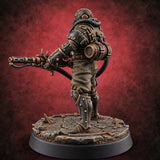 Spikes, Smoke and Scripture Human Spiked-Armour Soldier I — painted concept preview (miniature supplied unpainted)