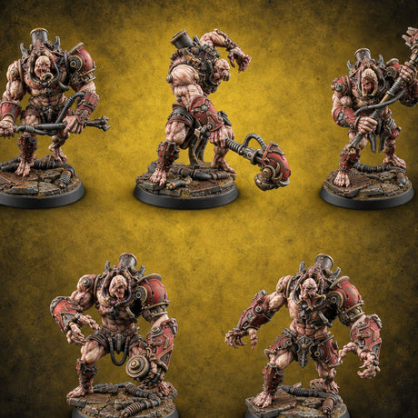 Bloodbank Heavy Lifters Flesh Golem Cyber Brutes — painted concept preview (miniature supplied unpainted)