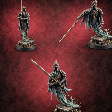 Hem Dissolving Into Smoke Wraith Sword Warriors — painted concept preview (miniature supplied unpainted)