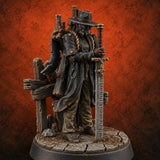 Sword as Sermon Human Trench Preacher Miniature for Dungeons and Dragons, Pathfinder or other TTRPGs