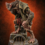 Gnawing on Grudges Ratfolk Warrior D — painted concept preview (miniature supplied unpainted)