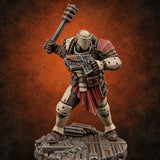 Light on Armour, Heavy on Spikes Human Light Infantry Soldier D — painted concept preview (miniature supplied unpainted)