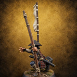 Thwanging Human Ashigaru Archer A — painted concept preview (miniature supplied unpainted)