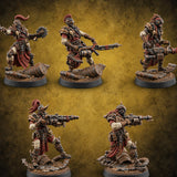 Rust Chapel Rabble Human Cultists — painted concept preview (miniature supplied unpainted)