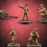 Prepare the Barrage Japanese Naval Howitzer Team — painted concept preview (miniature supplied unpainted)