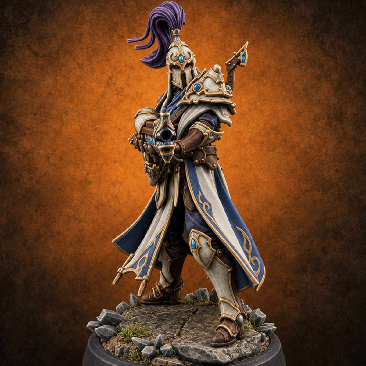 Barrels Leveled Eladrin Rifle Warden C — painted concept preview (miniature supplied unpainted)
