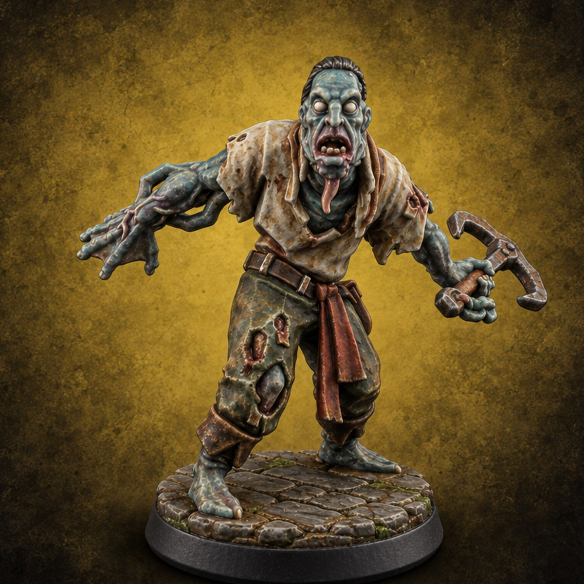 Nobody Asked the Fish Fisher Miniature C — painted concept preview (miniature supplied unpainted)