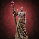 Risen Wearing Rags Nothic One-Eyed Spined Stalker with Crystal Staff — painted concept preview (miniature supplied unpainted)