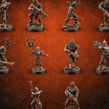 Blood Drive Volunteers Ghoul Cybernetic Warriors — painted concept preview (miniature supplied unpainted)