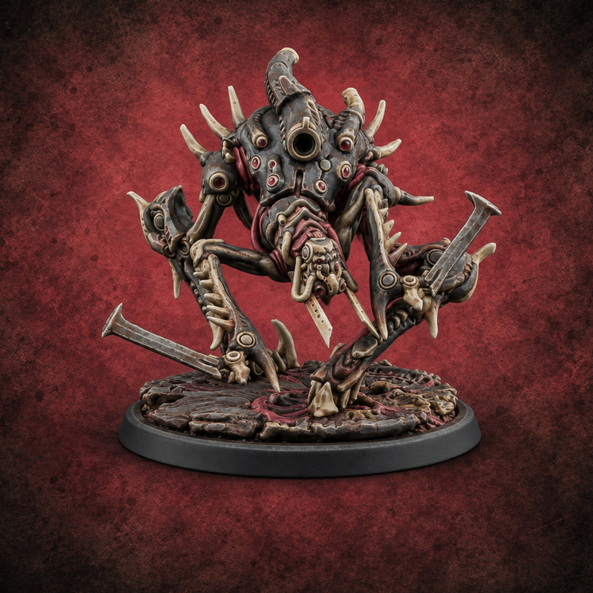 A Click Above the Silence Clockwork Horror Jumper A — painted concept preview (miniature supplied unpainted)