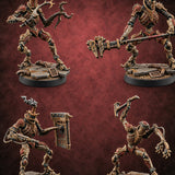 Strings Cut, Still Swinging Warforged Marionette Automatons — painted concept preview (miniature supplied unpainted)