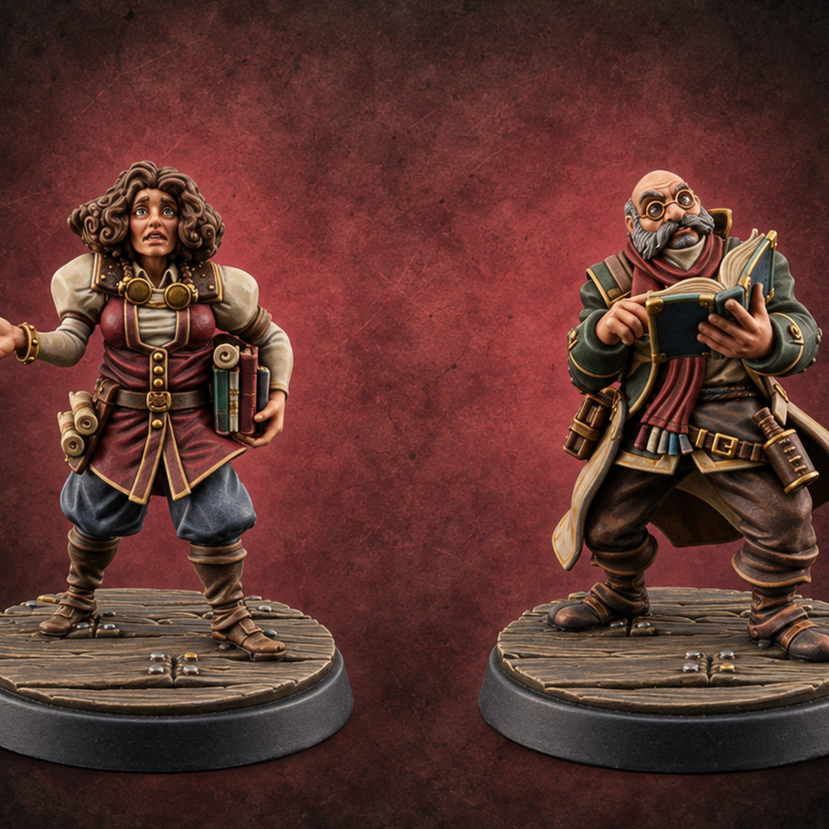 Overdue Notice, Delivered in Person Human Librarians — painted concept preview (miniature supplied unpainted)