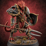 Shields Up, Forks Out Dragonborn Warden D — painted concept preview (miniature supplied unpainted)