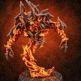 Burned Out and Bitter Fire Elemental B — painted concept preview (miniature supplied unpainted)