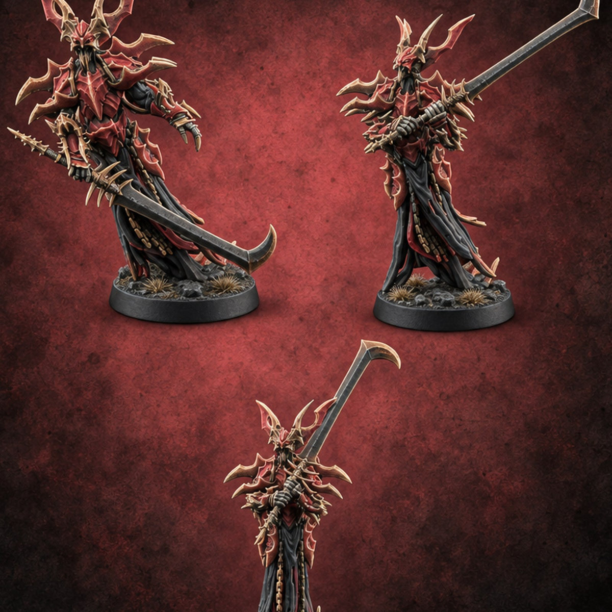 Sharp Dressed Hellspawn Barbed Devil Warriors — painted concept preview (miniature supplied unpainted)