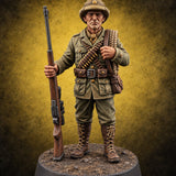 Bagged Everything Except the Big One Human Big Game Hunter — painted concept preview (miniature supplied unpainted)