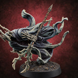 Crowned Over an Empty Hood Wraith Mage E — painted concept preview (miniature supplied unpainted)