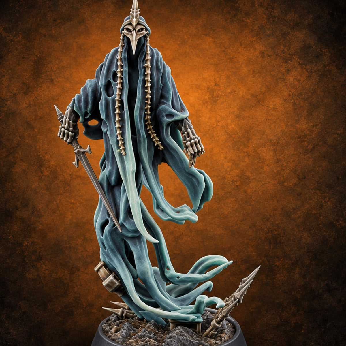 Sentenced to Drift Wraith Spirit C — painted concept preview (miniature supplied unpainted)
