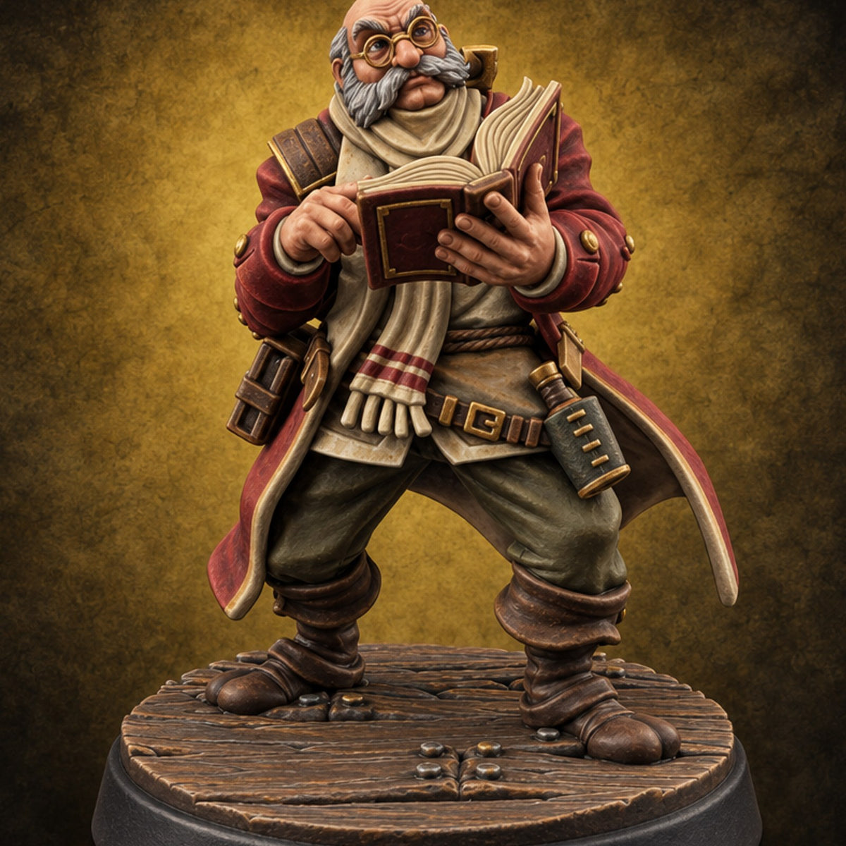 Overdue Notice, Delivered in Person Human Librarian B — painted concept preview (miniature supplied unpainted)