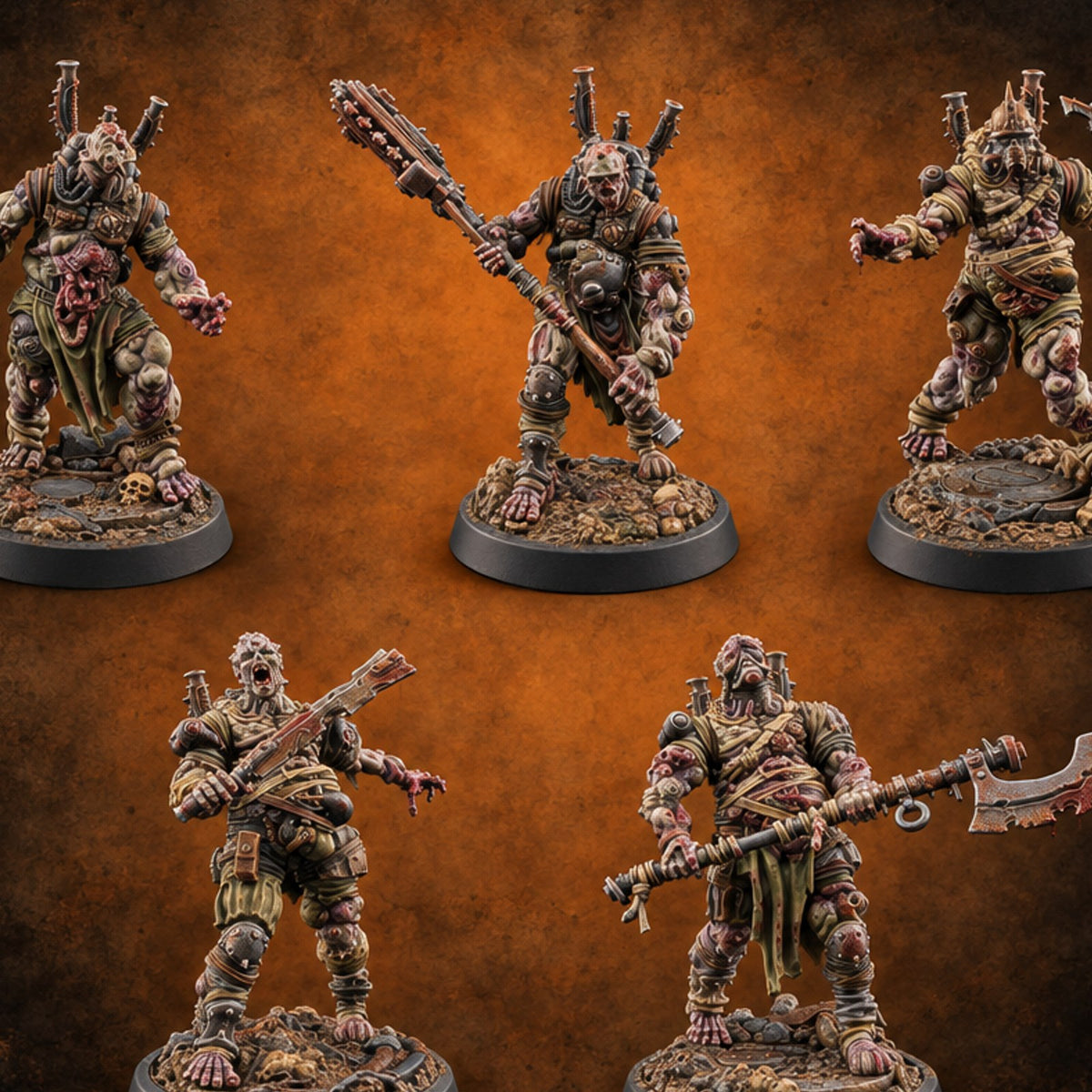 Reporting Late, Still Reporting Zombie Conscripts — painted concept preview (miniature supplied unpainted)