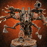 Total Overkill Warforged Titan Totem Walker B — painted concept preview (miniature supplied unpainted)