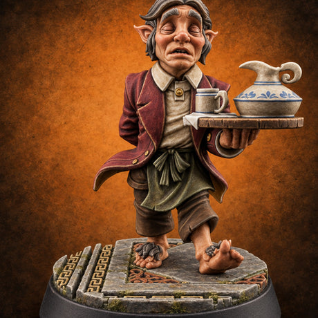 Dues Collected, Tea Poured Guild Hall Character C — painted concept preview (miniature supplied unpainted)