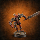 Spikes Fall In, Ranks Form Up Barbed Devil Warrior G — painted concept preview (miniature supplied unpainted)